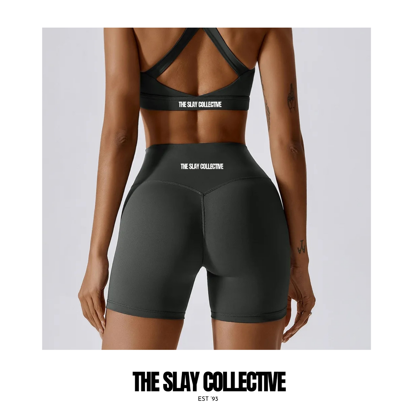 A/W Icons High Waisted Shorts - Onyx