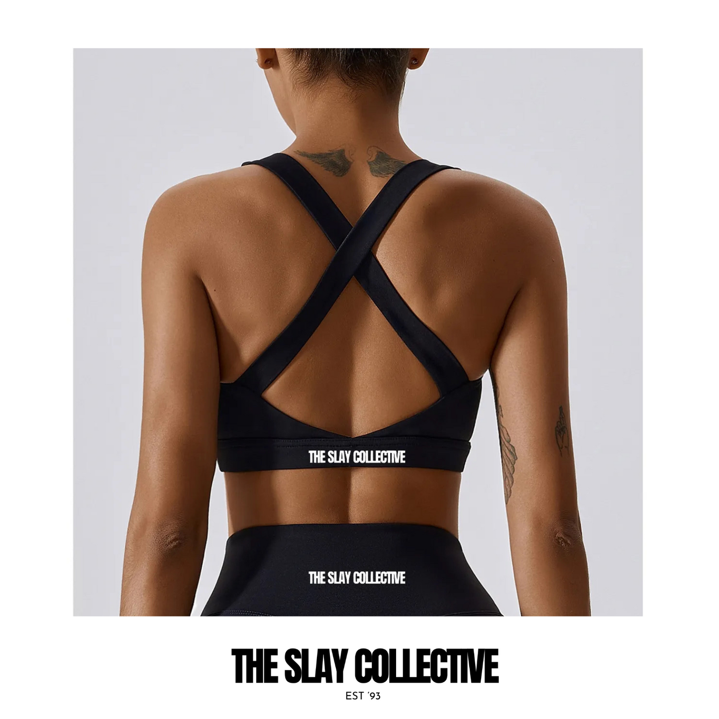 A\W Icon Scoop Sports Bra -Black