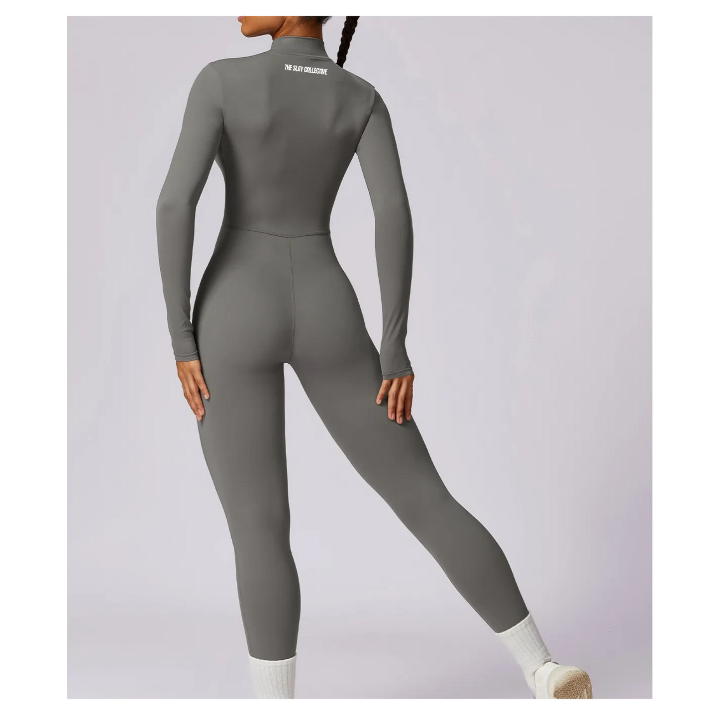 A\W Icon Long Sleeve Jumpsuit - Onyx