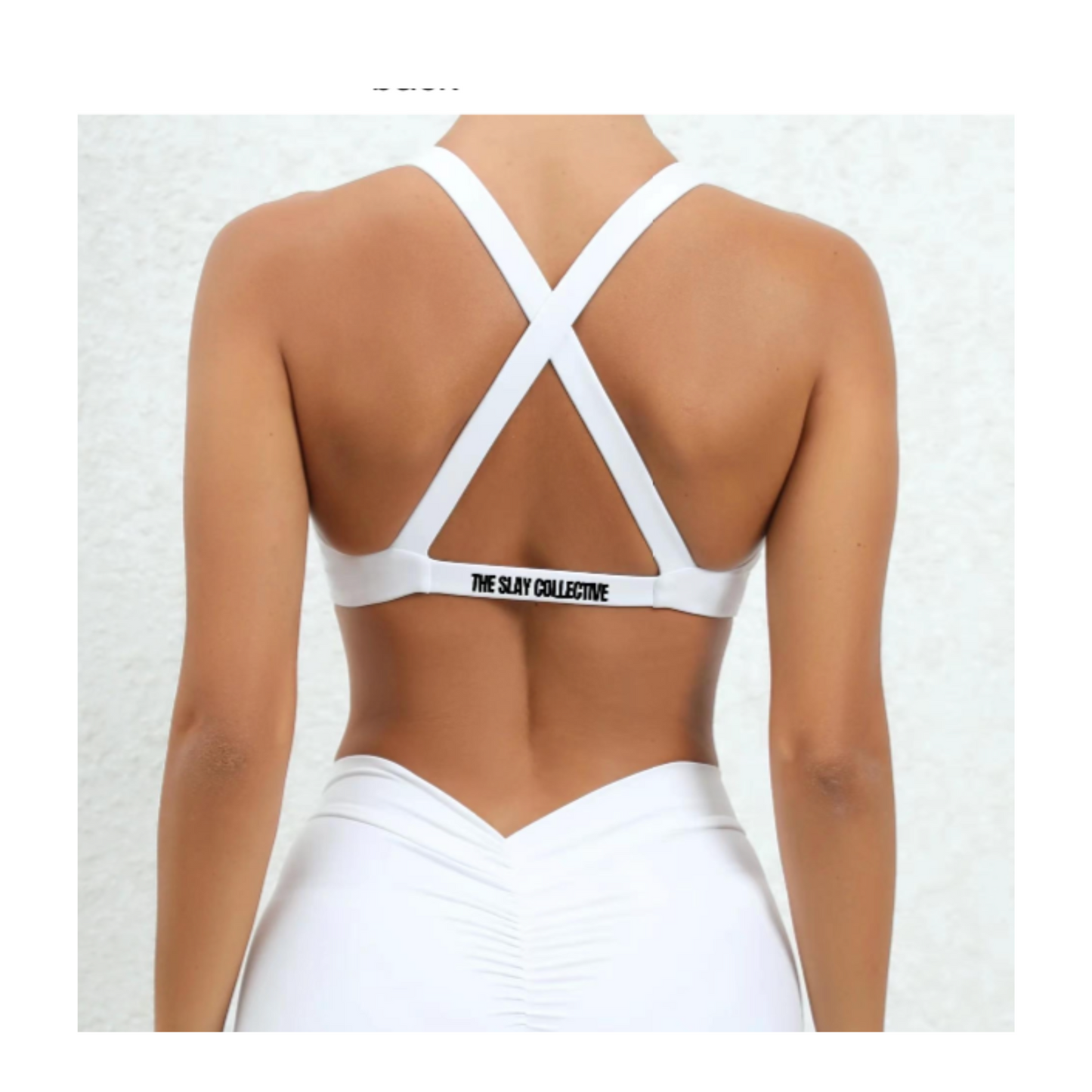 Twist Push Up Sports Bra - Black