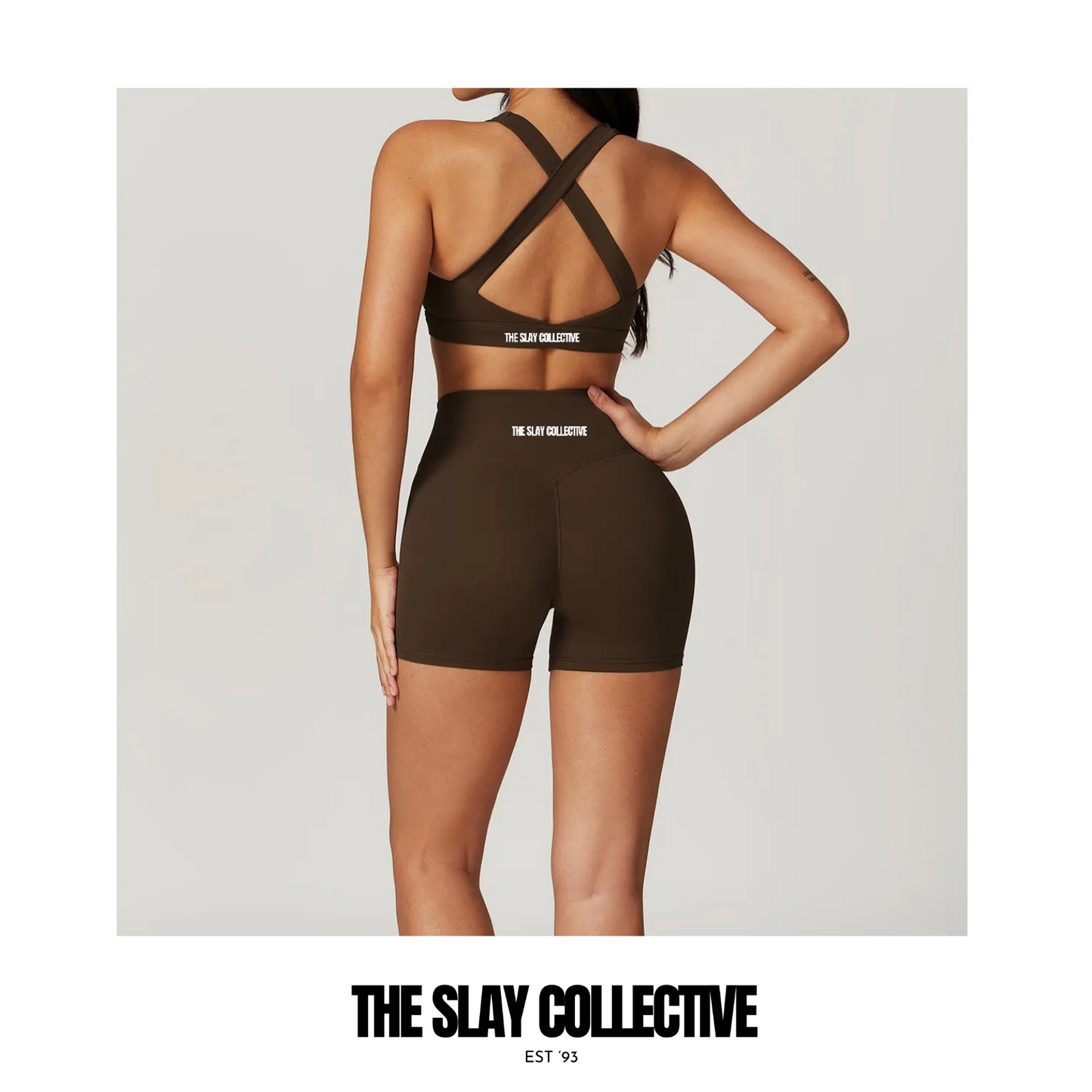 A\W Icon Scoop Sports Bra - Coffee