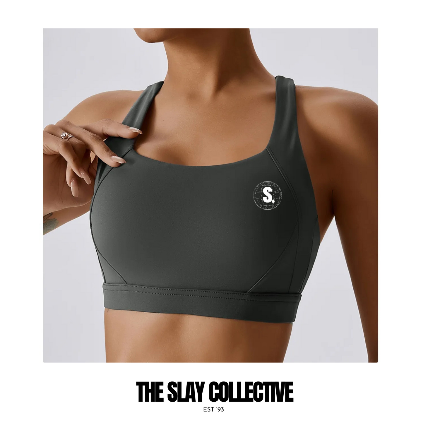 A\W Icon Scoop Sports Bra - Onyx