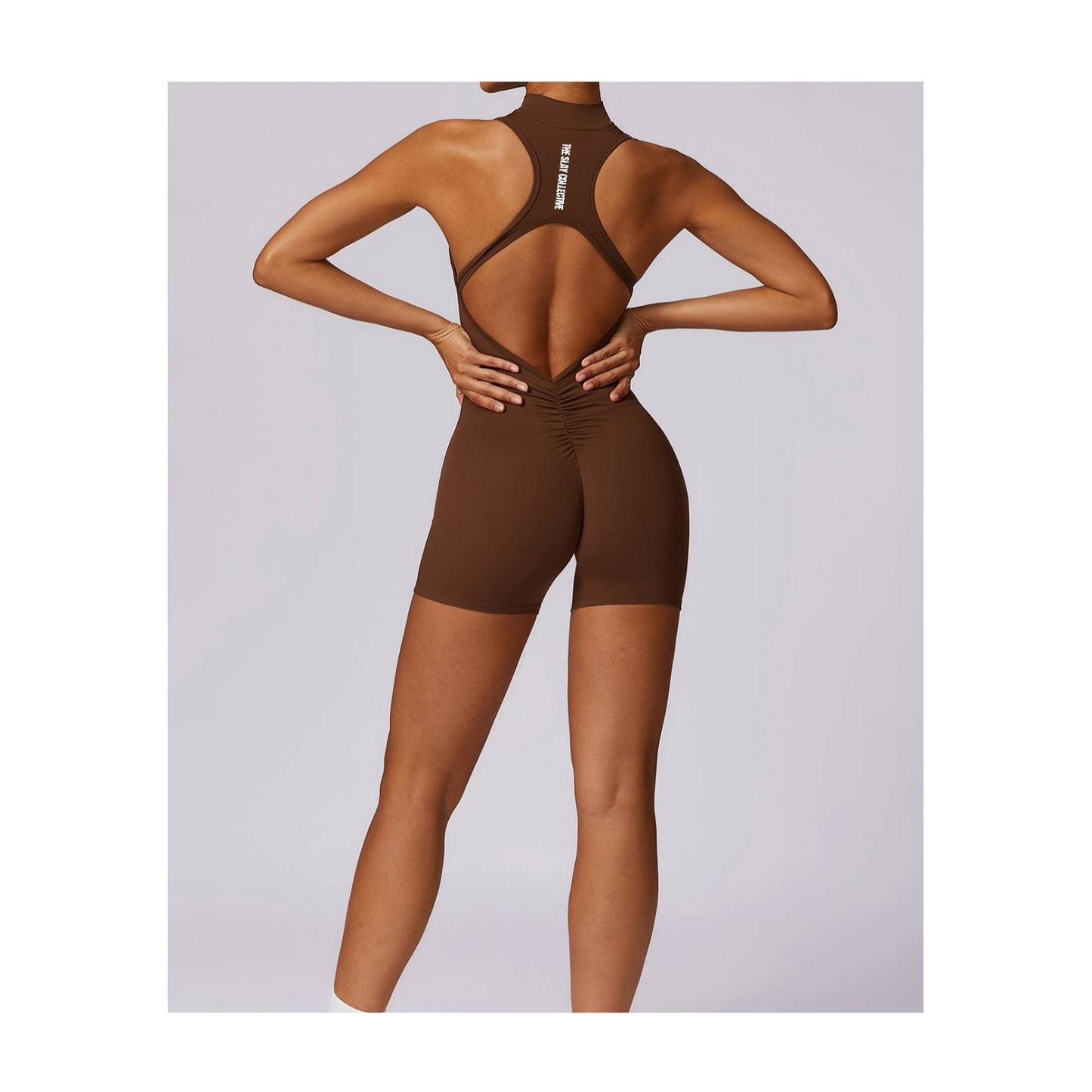 The Scrunch Bum Playsuit 2.0 - Coffee