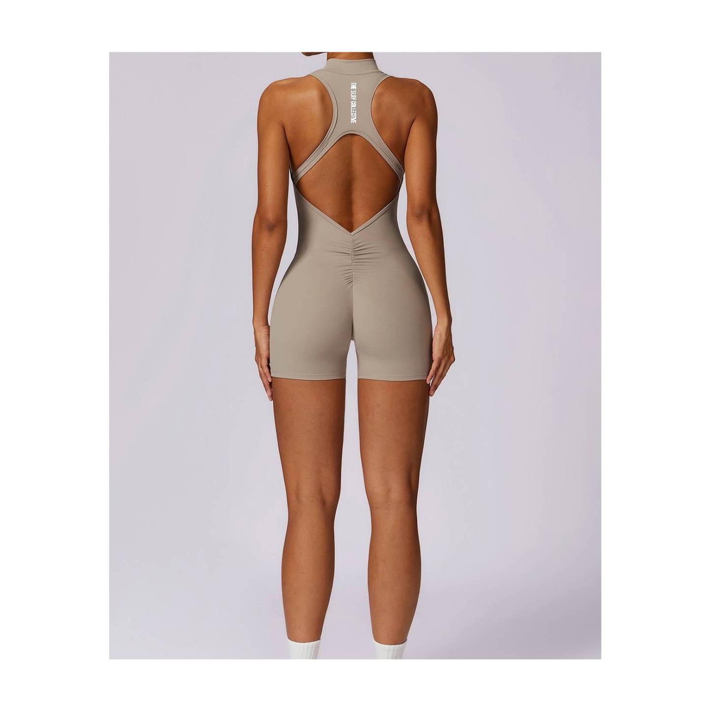 The Scrunch Bum Playsuit 2.0 - Nude