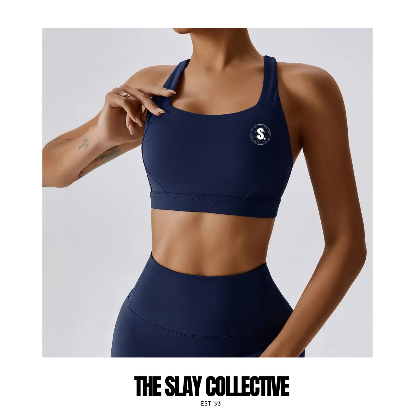 A\W Icon Scoop Sports Bra - Navy