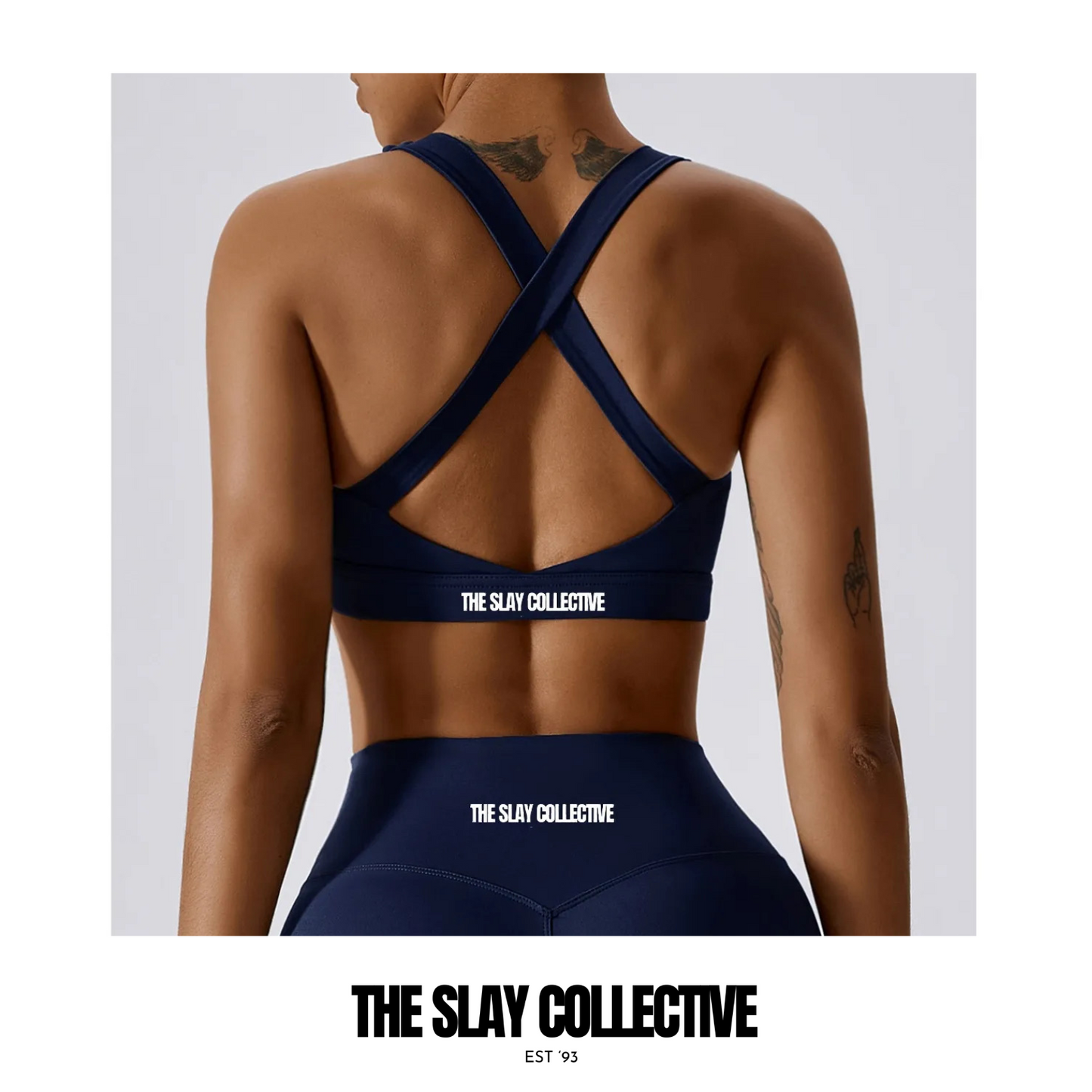 A\W Icon Scoop Sports Bra - Navy
