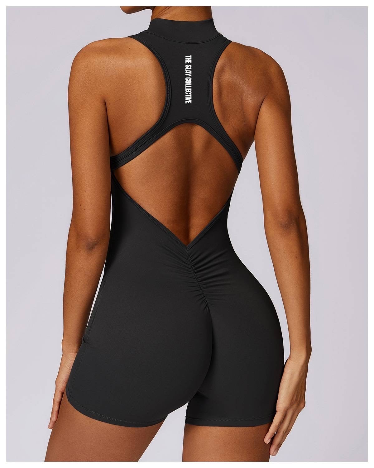 The Scrunch Bum Playsuit 2.0 - Black
