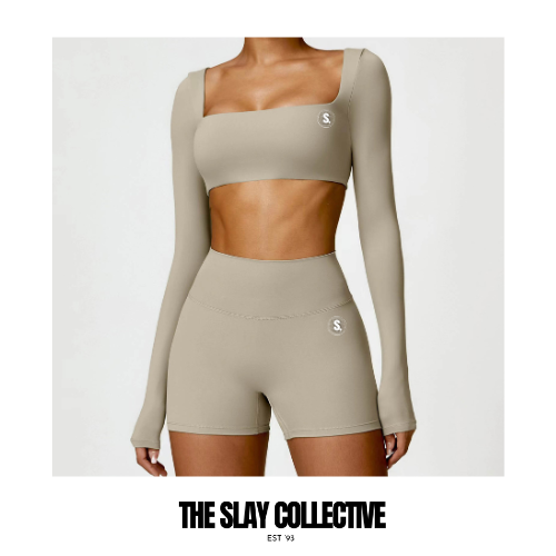 The Long Sleeve Crop - Nude