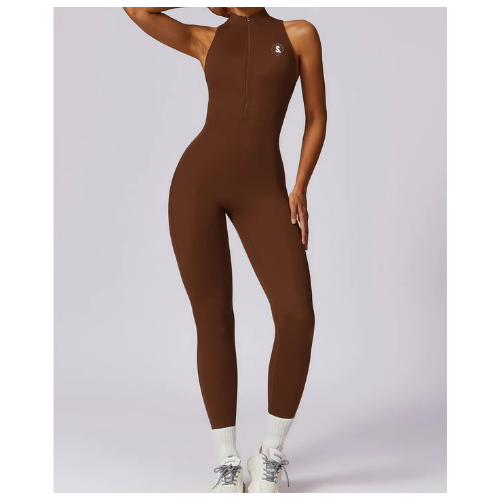 The Scrunch Bum Jumpsuit 2.0 - Coffee